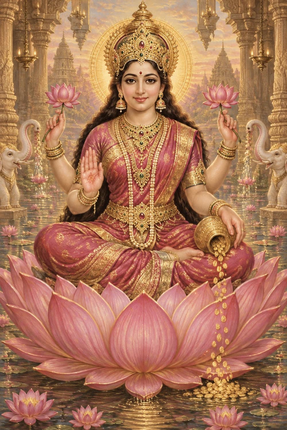 Lakshmi and Diwali art