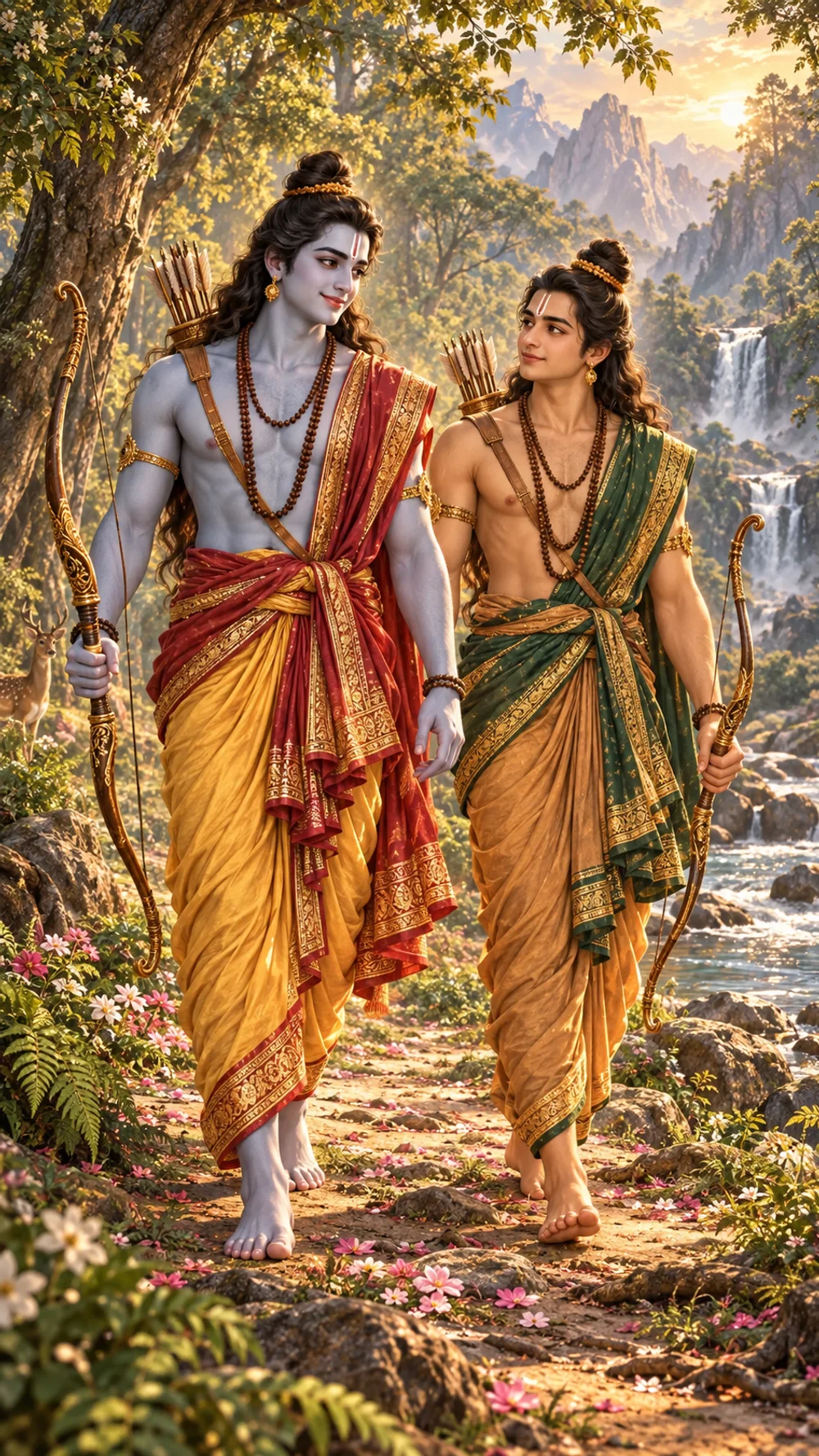 Ram and Lakshman in the forest