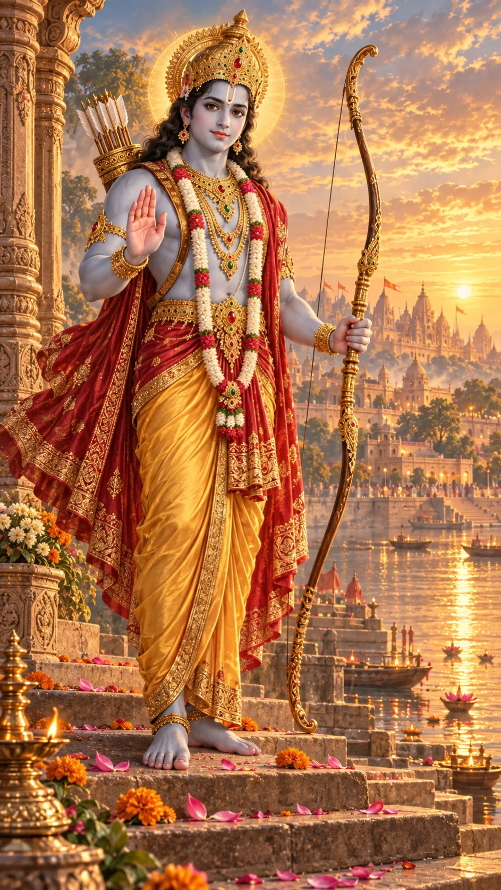 Shri Ram at the Sarayu