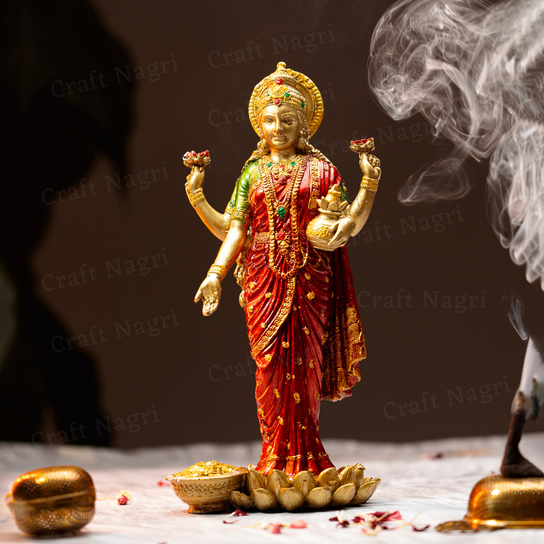 Standing Laxmi Idol (10 Inches )