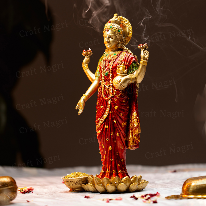 Standing Laxmi Idol (10 Inches )