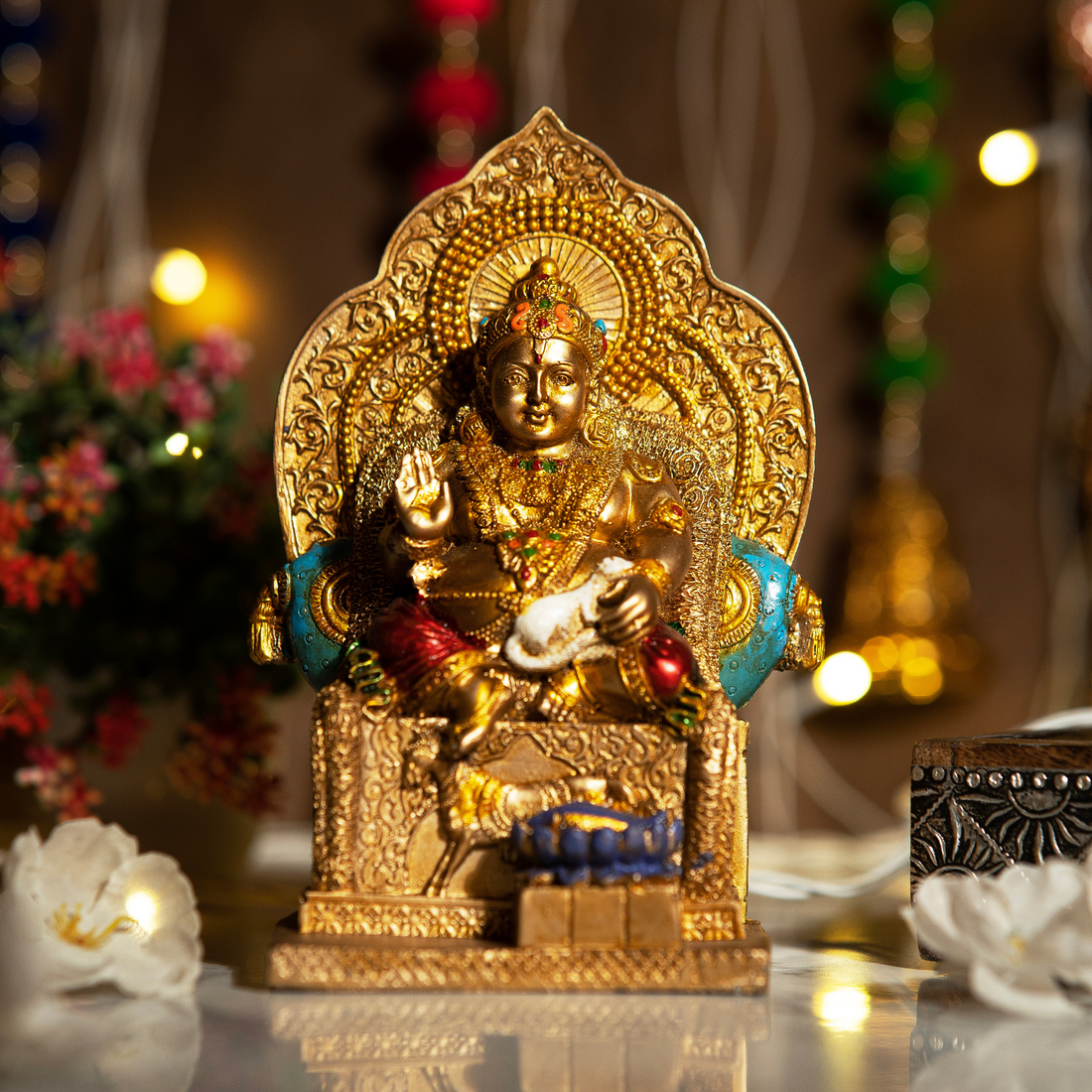 Kuber Ji God Idol (Murti) ( 7 Inches)